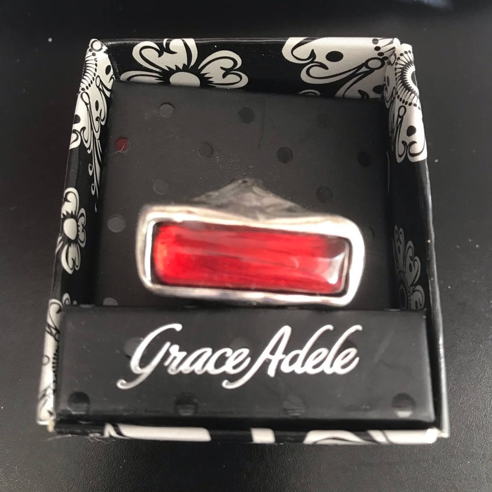 Grace Adele Zeta Ring Scarlet 8